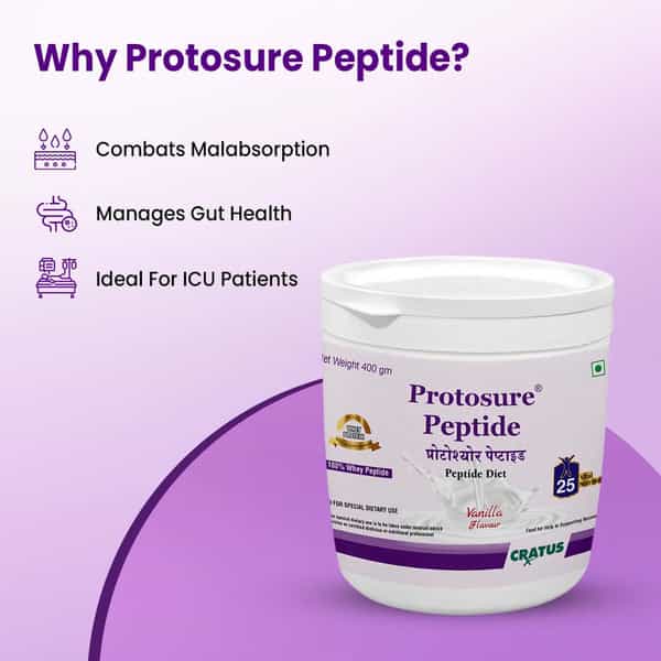 Cratus Protosure Peptide Formulated To Support Icu Patients Enriched With Essential Probiotics