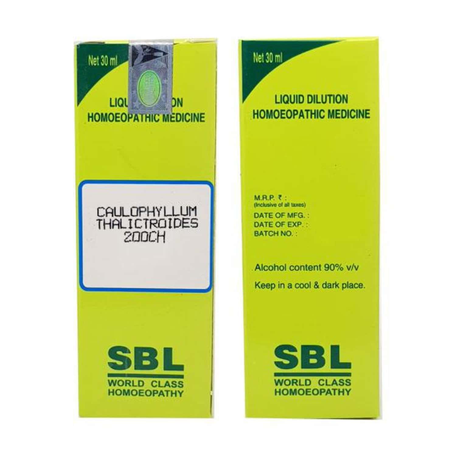 Sbl Caulophyllum Thalictroides Dilution 200 Ch 30 Ml Pack Of 2