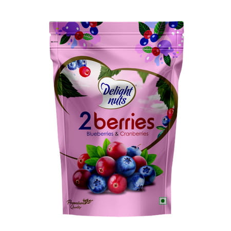 Delight Nuts 2berries - Blueberries And Cranberries - Premium Quality 200gm