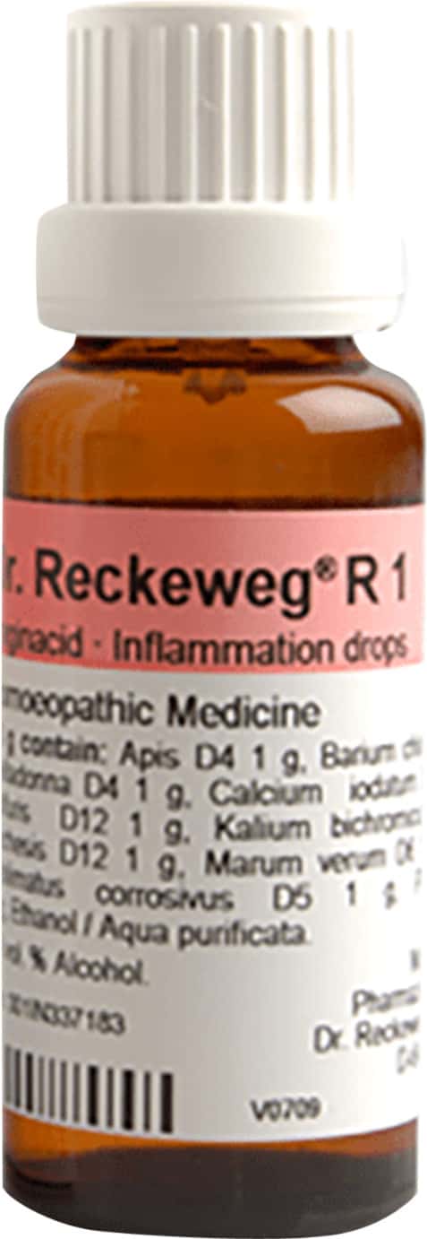 Gouttes Homéopathiques Dr Reckeweg R1 - 22 Ml X 3 Flacons - Soulagement Maux De Gorge Et Inflammation - Neuf