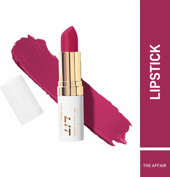 Myglamm Lit Satin Matte Lipstick-The Affair