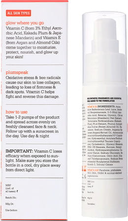 Plum 3% Vitamin C Moisturizer With Mandarin 50 Ml