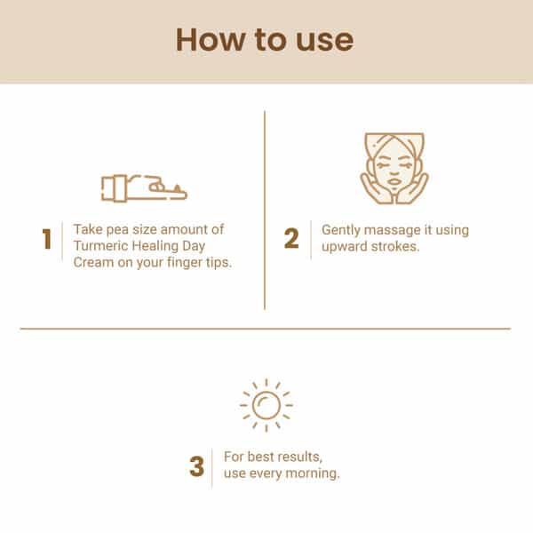 Mother Sparsh Turmeric Healing Day Cream | Reduce Dark Spots & Hyperpigmentation- 40Gm