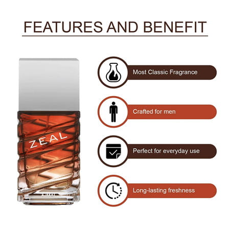Ajmal Zeal Eau De Parfum 100ml Perfume For Men And Wisal Dhahab Eau De Parfum 50ml Perfume For Men