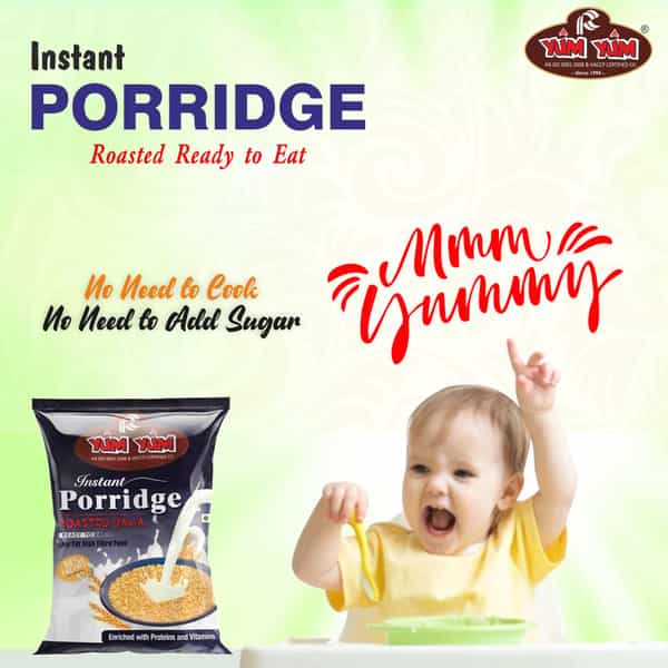 Yum Yum Roasted Sugar Free Flavour Porridge 900G