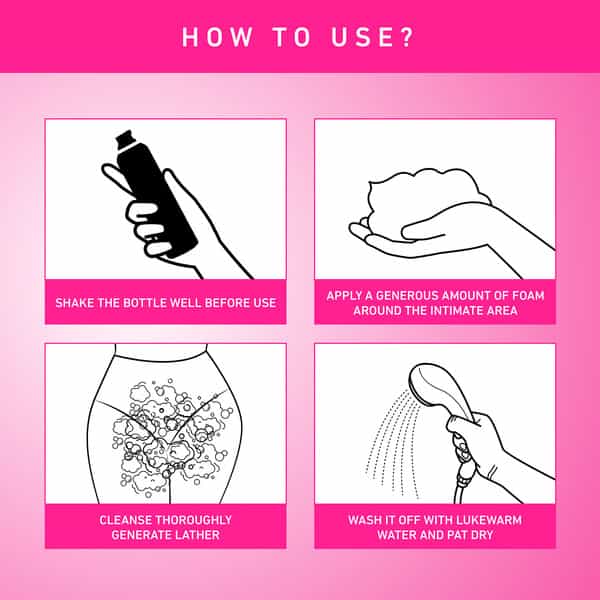 Svish On The Go Intimate Hygiene Foam Wash (Women) | Balance Ph | Dermatologically Tested | 75Ml