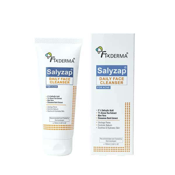 Fixderma 2% Salicylic Acid Face Wash For Oily Skin Acne Clearing Face Wash For Men & Women - 100Ml