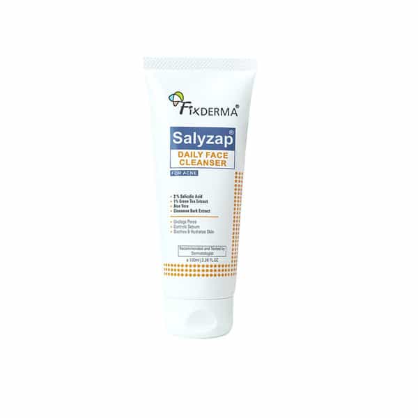 Fixderma 2% Salicylic Acid Face Wash For Oily Skin Acne Clearing Face Wash For Men & Women - 100Ml