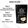 Earth King 100% Pure Ashwagandha Powder (Withania Somnifera) Supports Anxiety & Stress|Unisex - 100g