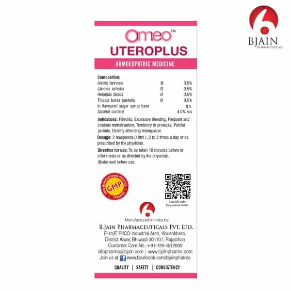 Bjain Omeo Homeopathic Uteroplus Syrup -200Ml