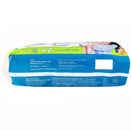 Littles Premium Comfy Baby Pants (4-8 Kg) Pack Of 42 Small