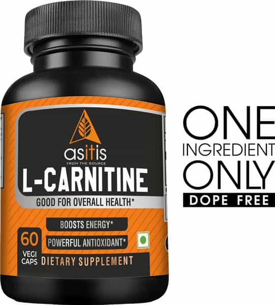 As-It-Is Nutrition L-Carnitine 500Mg 60 Capsules | Boosts Energy And Performance