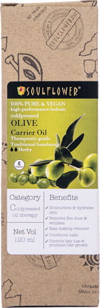 Soulflower Coldpressed Olive Carrier Oil - 120 Ml
