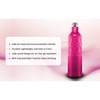Rosa Breeze Pink Water Bottle I 100 % Food Grade Plastic I Premium Leak- Break Proof I Set 3 *1ltr