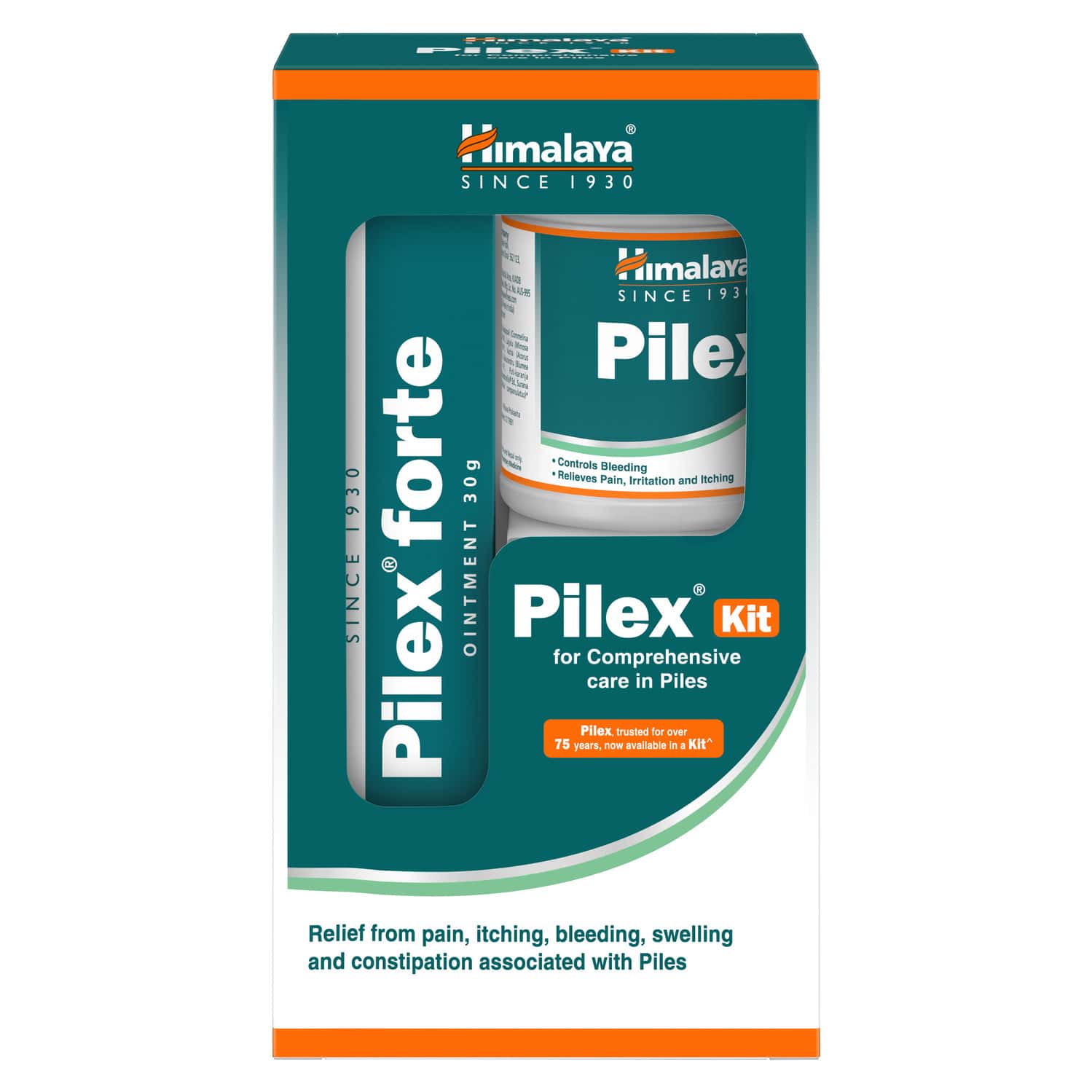 Himalaya Pilex Kit | Complete Piles Management Kit | Pack Of 60 Tablets + Ointment 30 Gm