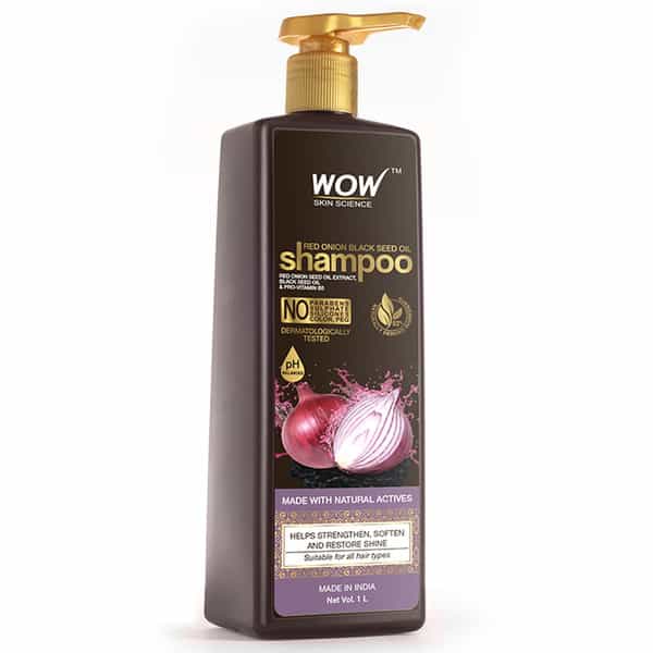 Wow Skin Science Red Onion Black Seed Oil Shampoo - 1 L