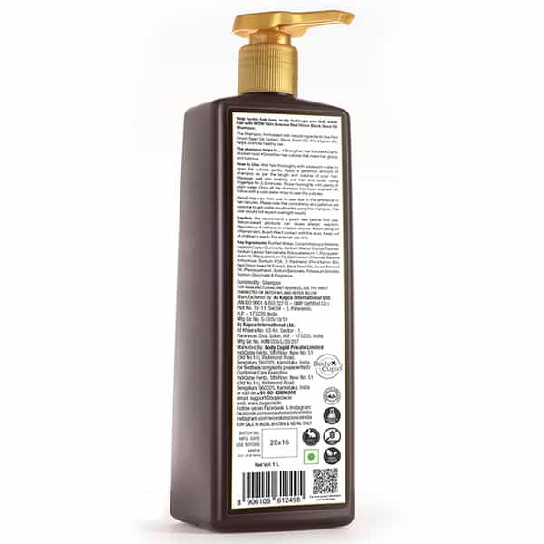 Wow Skin Science Red Onion Black Seed Oil Shampoo - 1 L