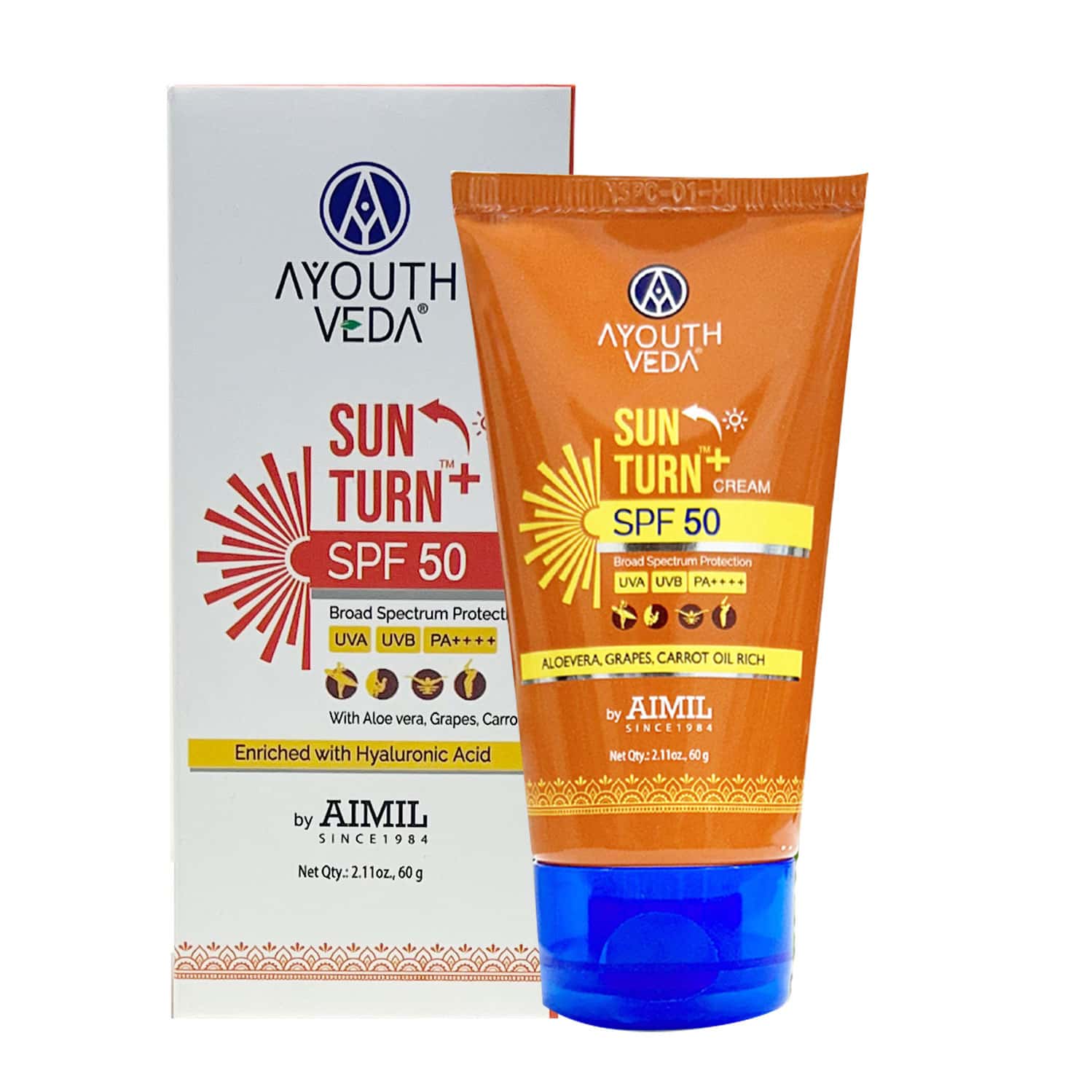 Ayouthveda Sun Trun+ Spf50 Cream - 60g