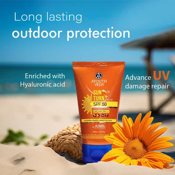 Ayouthveda Sun Trun+ Spf50 Cream - 60G