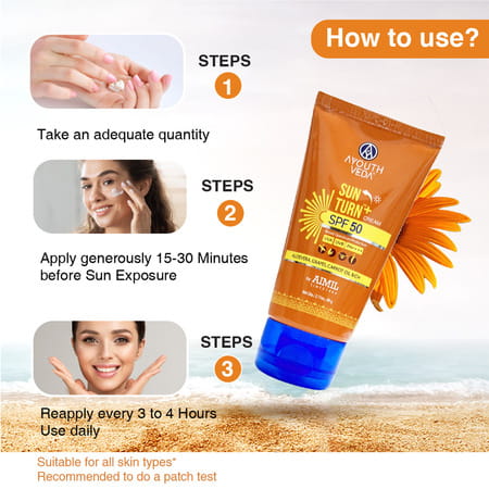 Ayouthveda Sun Trun+ Spf50 Cream - 60g
