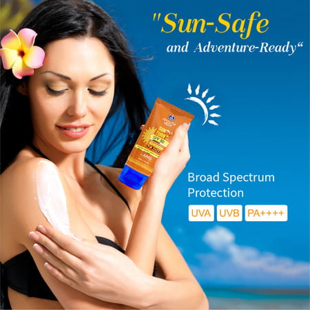 Ayouthveda Sun Trun+ Spf50 Cream - 60g