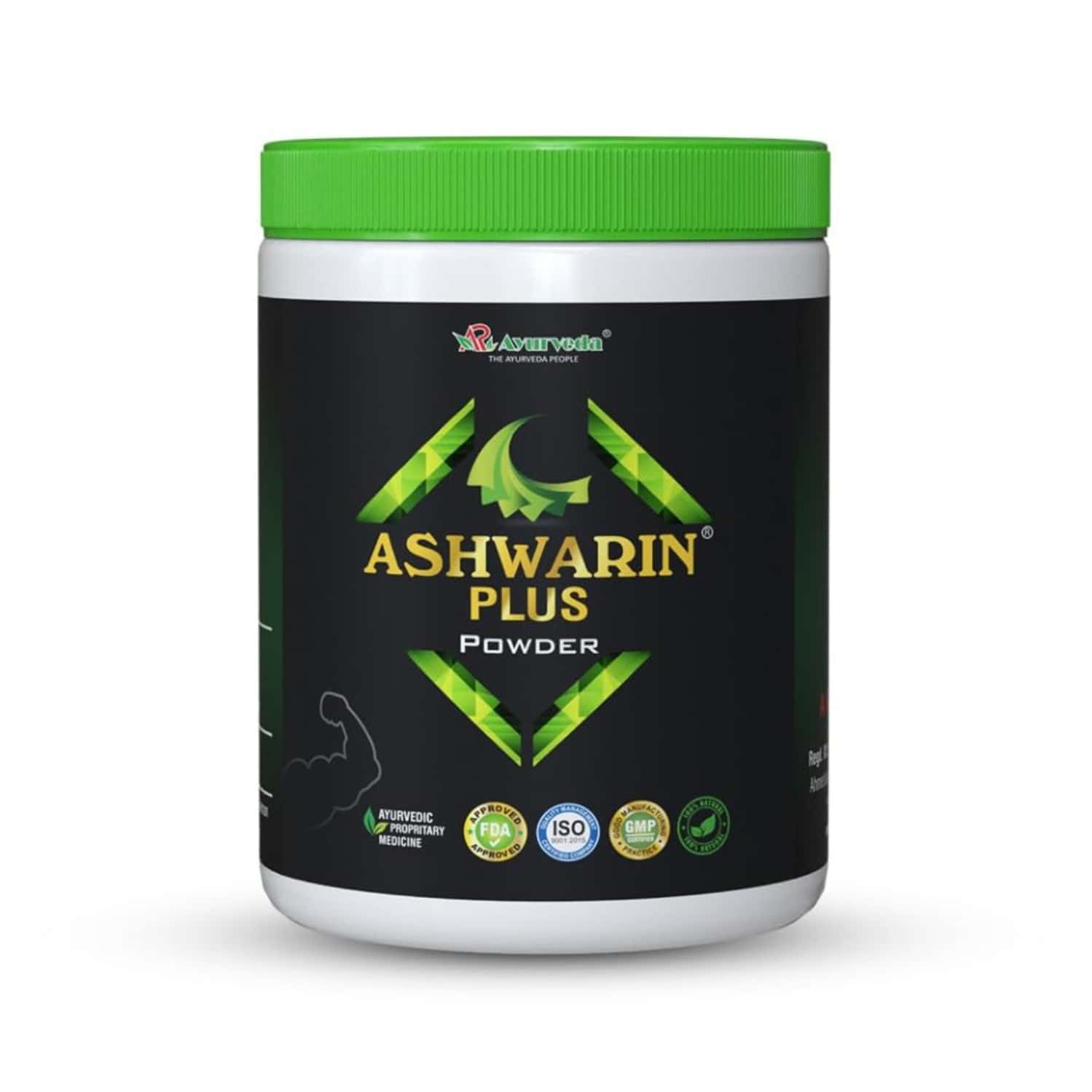 A R Ayurveda Ashwarin Plus Ashwagandha Powder- Ayurvedic Supplement For Strength - 200gm