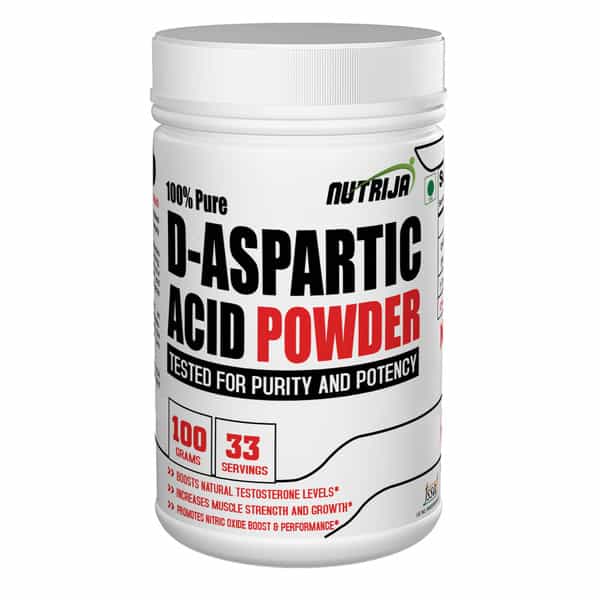 Nutrija D-Aspartic Acid (Daa) Powder - 200Grams