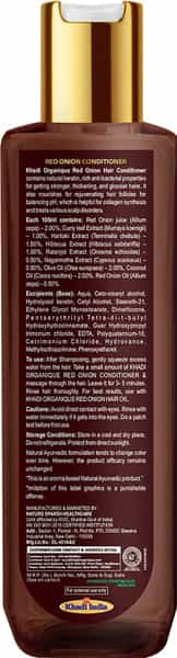 Khadi Organique Red Onion Hair Conditioner With Keratin Protein Booster (Sls & Paraben Free )-200Ml