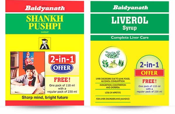 Vansaar Shankh Pushpi Sharbat - 220 Ml With Free Sharbat - 110 Ml