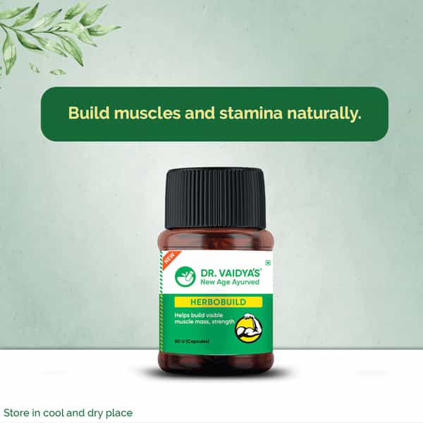 Dr. Vaidya's Herbobuild 50 Capsules Each - Pack Of 3