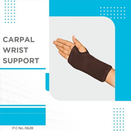Vissco Carpal Wrist Support (Mild Support) | With Splints For Firm Position - Xl(Black)