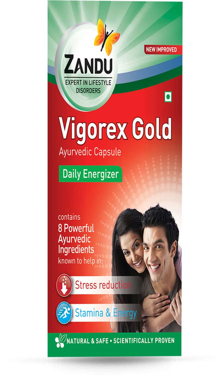 Zandu Vigorex Gold Vigor Improvement Capsules Bottle Of 20