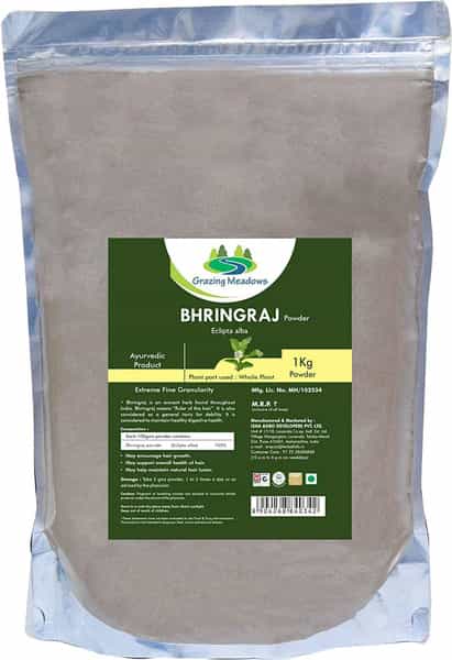 Grazing Meadows Bhringraj Powder - 1 Kg (Pack Of 5)