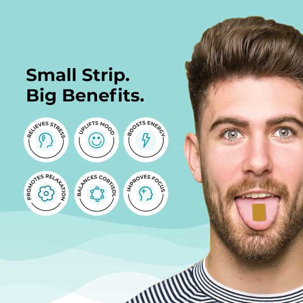 Wellbeing Nutrition Melts Calm & Relaxation Anxiety Reliever To Uplift Mood 30 Oral Strips