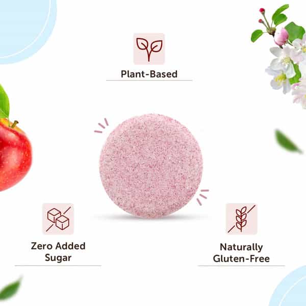 Neuherbs Apple Cider Vinegar Effervescent Tablet | Mother,Vit B6 & B12 For Weight Loss - 20 Tablets