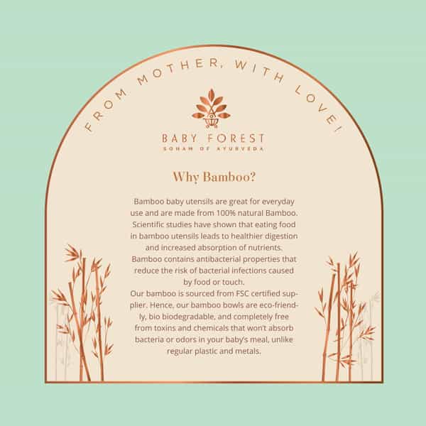 Baby Forest Laad Dulaar Bamboo Feeding Plate | Round Shape | Toxin & Chemical-Free