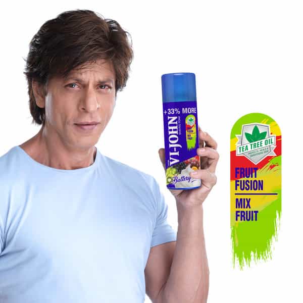 Vi-John Combo Pack Of Master Stroke 5 Blade Razor & Fruit Fusion Shaving Foam 400Ml