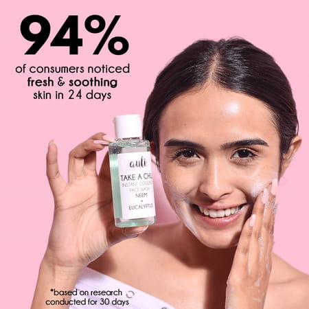 Auli Take A Chill Cooling Refreshing Rejuvenating Oil And Sweat Control Face Wash - 100ml