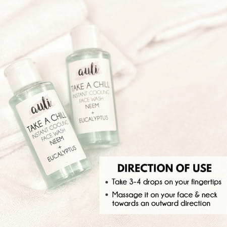 Auli Take A Chill Cooling Refreshing Rejuvenating Oil And Sweat Control Face Wash - 100ml