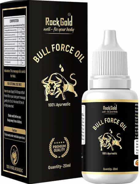 Rock Gold Bull Force Oil For Men - 20Ml (Pack Of 1)