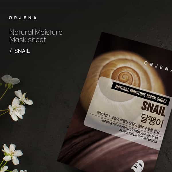 Orjena Natural Moisture Snail Mask Sheet - Pack Of 3