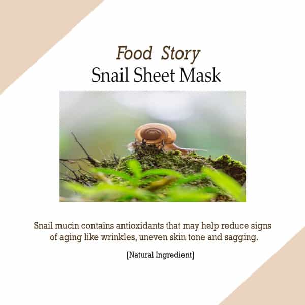 Orjena Natural Moisture Snail Mask Sheet - Pack Of 3