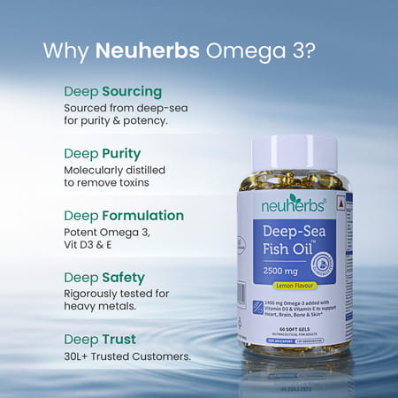Neuherbs Deep Sea Fish Oil 60 Softgels