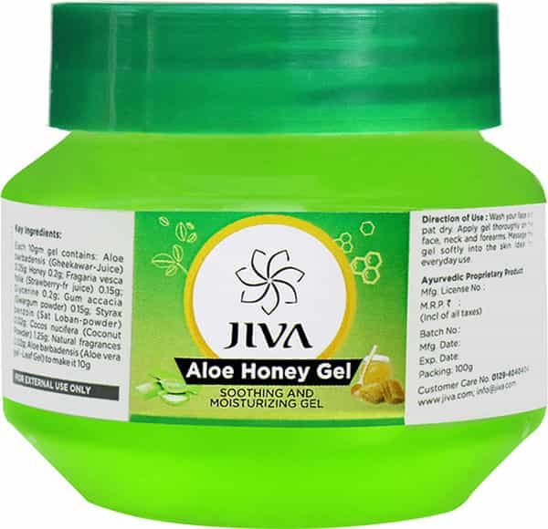 Jiva Aloe Honey Soothing And Moisturizing Gel 100 Gm
