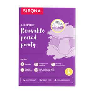 Sirona Reusable Period Panties For Women (l Size) | 360 Degree Coverage | Leak-proof Protection
