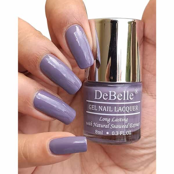 Debelle Gel Nail Polish Gift Set Of 2 Dark Lilac | Mauve 16 Ml (8 Ml Each) .