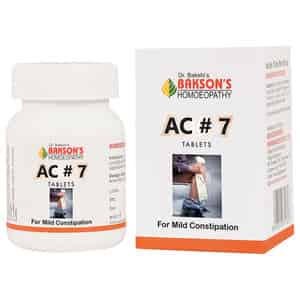 Baksons Homoeopathy Ac#7 Tablet 75 No's