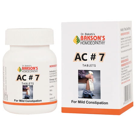 Baksons Homoeopathy Ac#7 Tablet 75 No'S