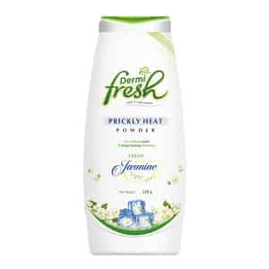 Dermi Fresh Prickly Heat For Instant Relief & Long Lasting Fresh Jasmine Flavour Powder Bottle 150gm
