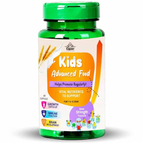 Cipzer Kids Advanced Feed 60 Capsules | Supports Growth| Immunity & Nutrition For Children